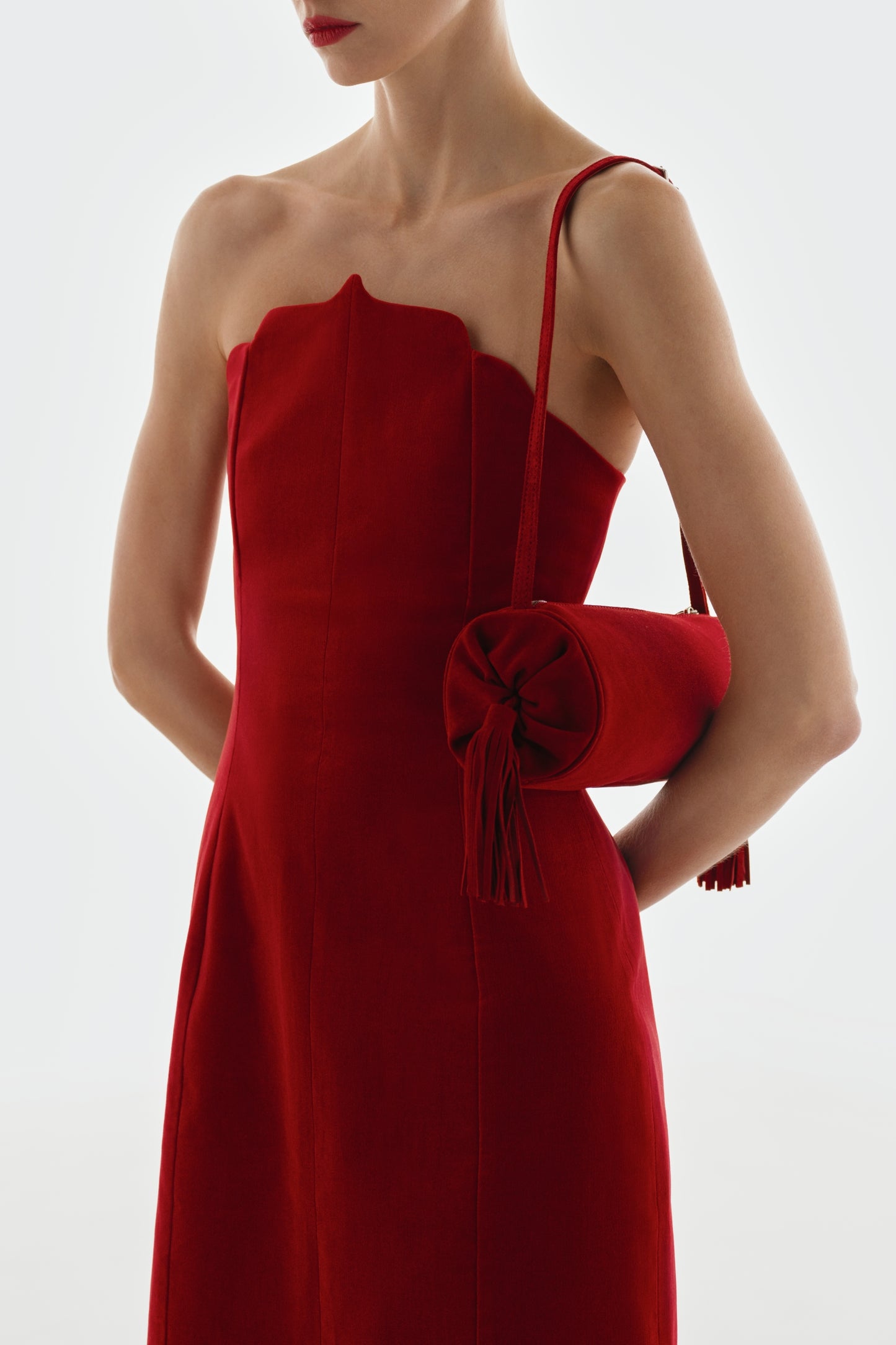 Saray dress scarlet red