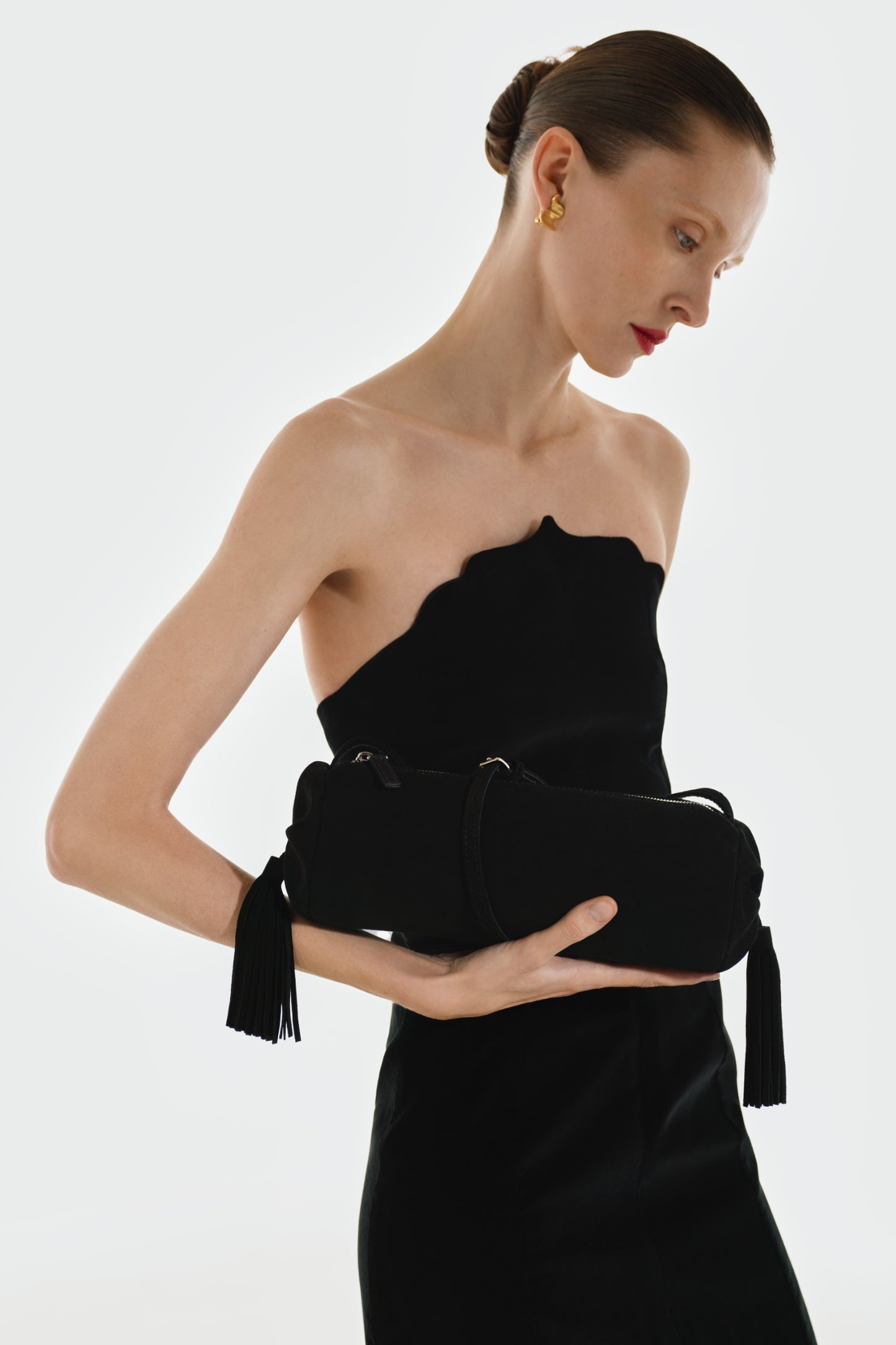 Saray dress shadow black