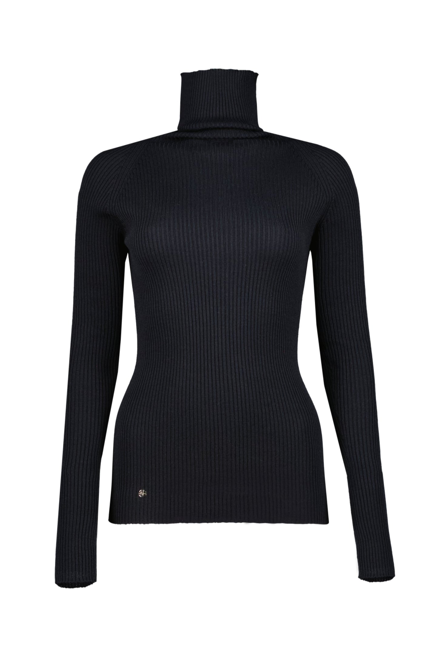 Cannelure roll-neck sweater