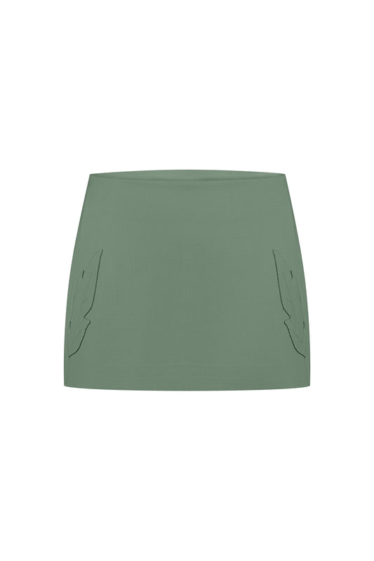 Merezhyvo mini skirt green