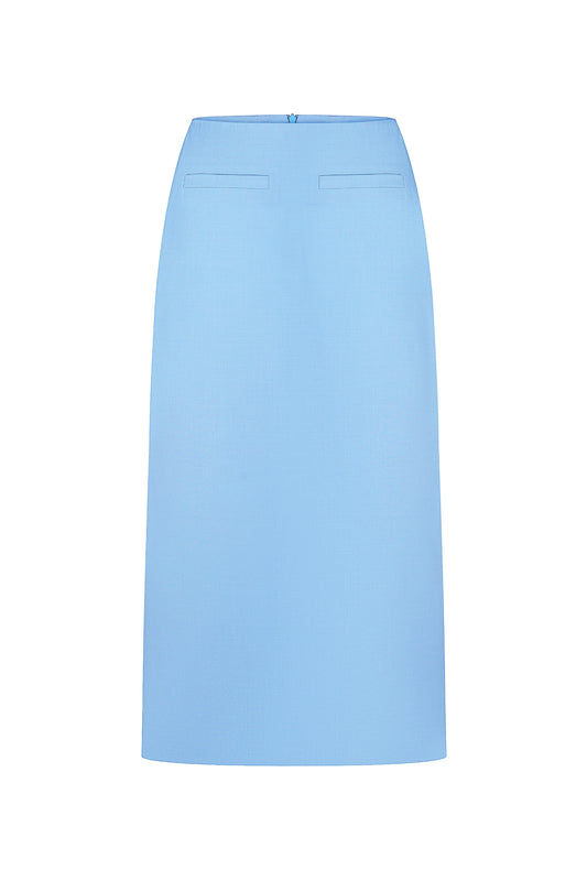 Merezhyvo midi skirt blue