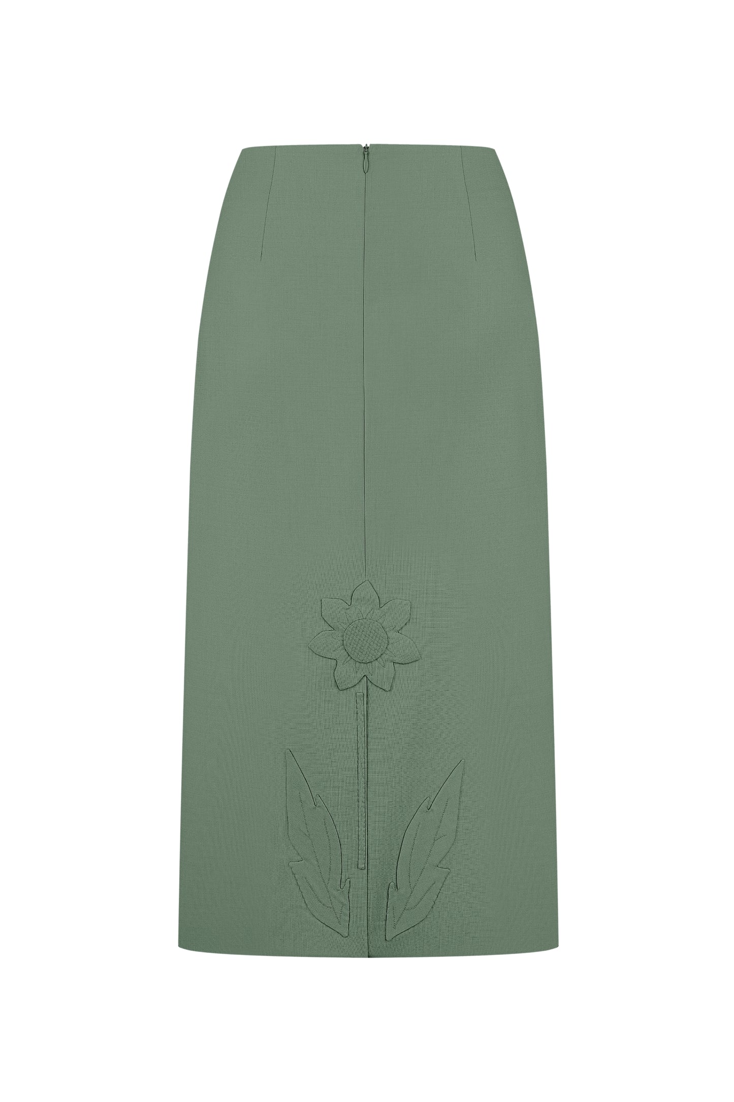 Merezhyvo midi skirt green