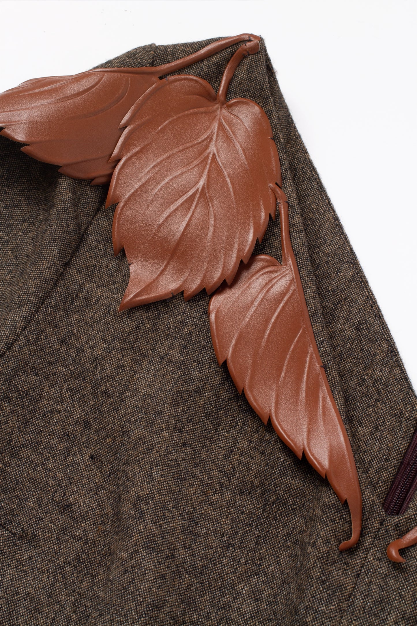 Panneau dress in rich brown