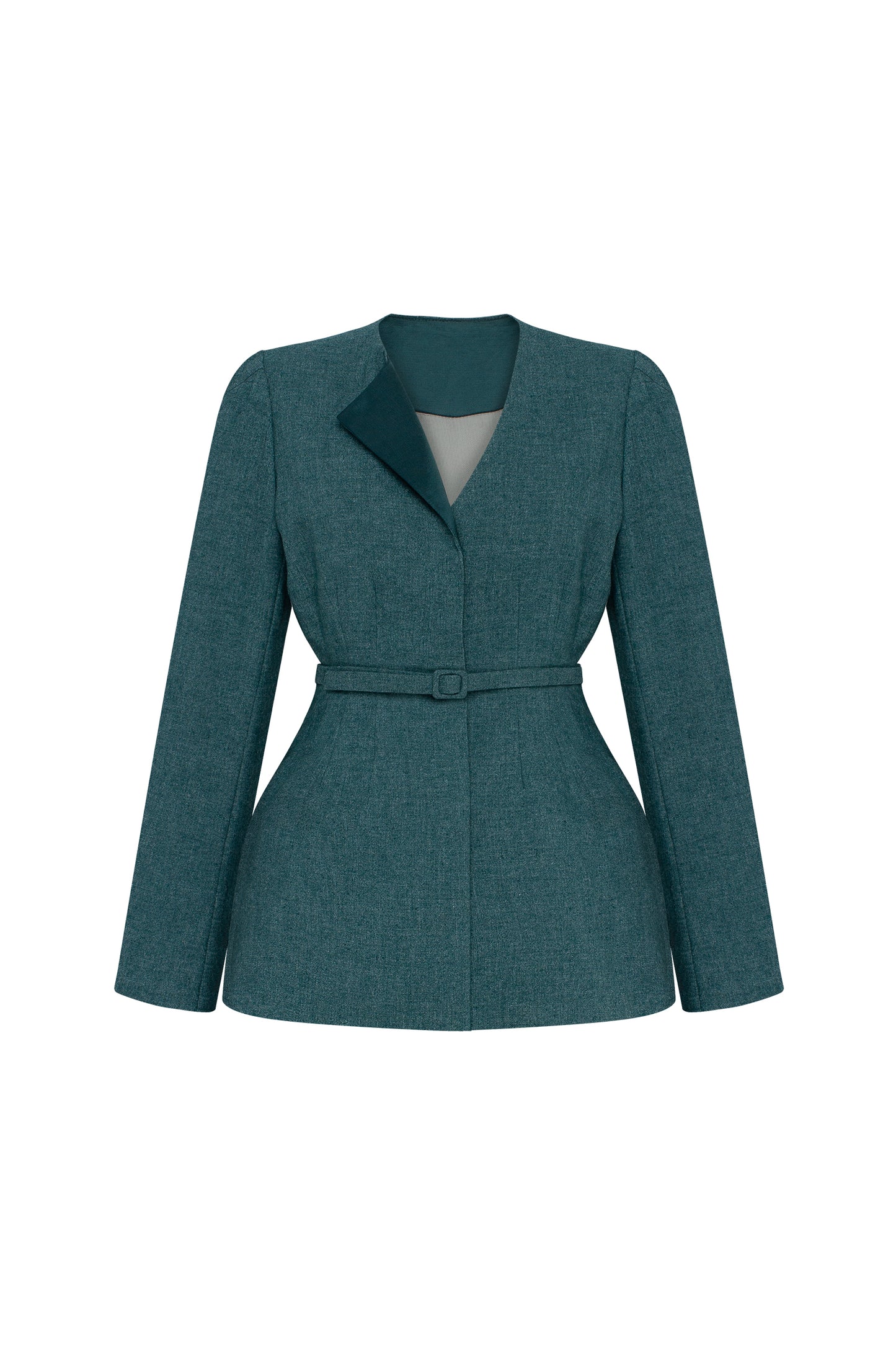 Secessia jacket in rich teal