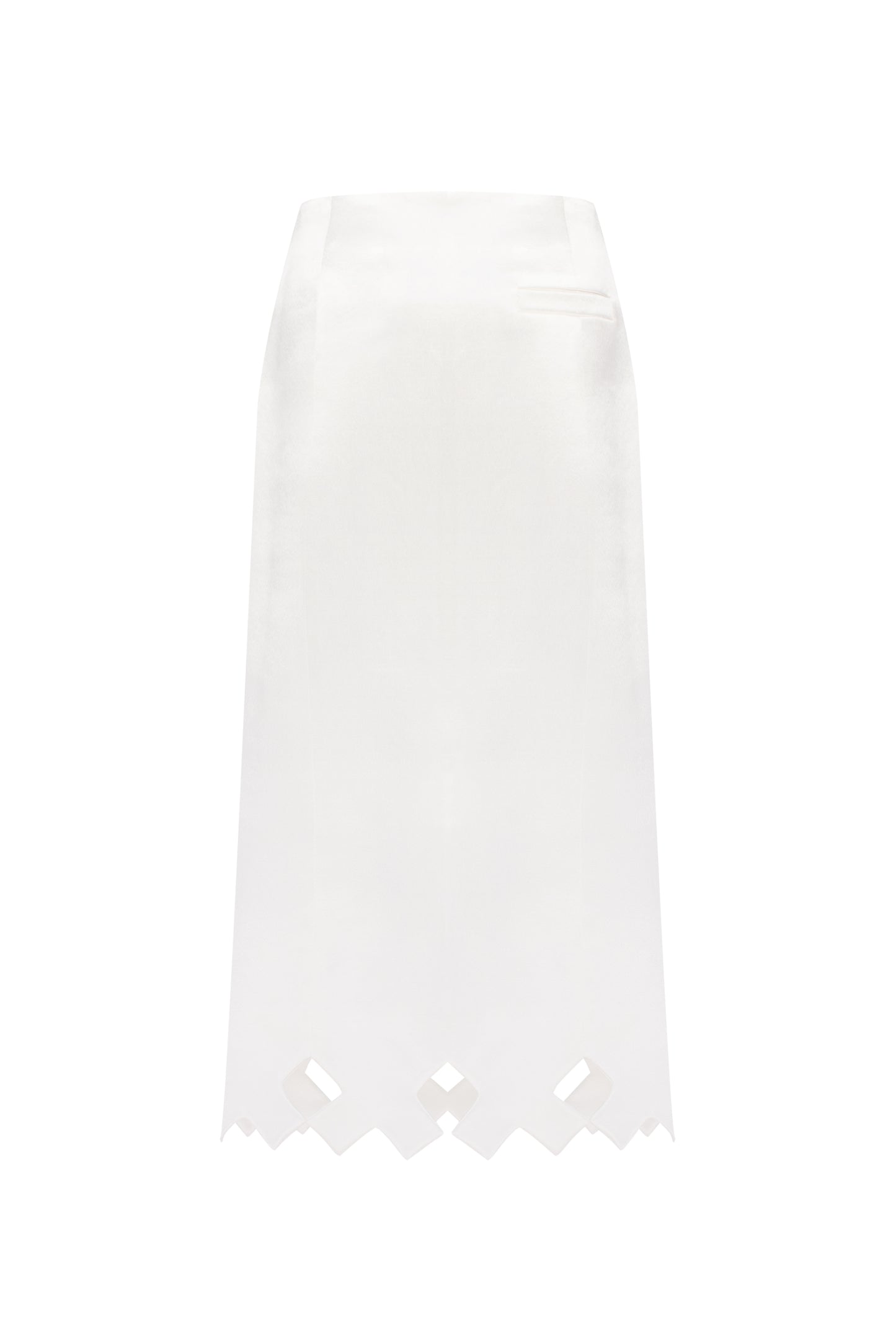 Tympan skirt eggshell