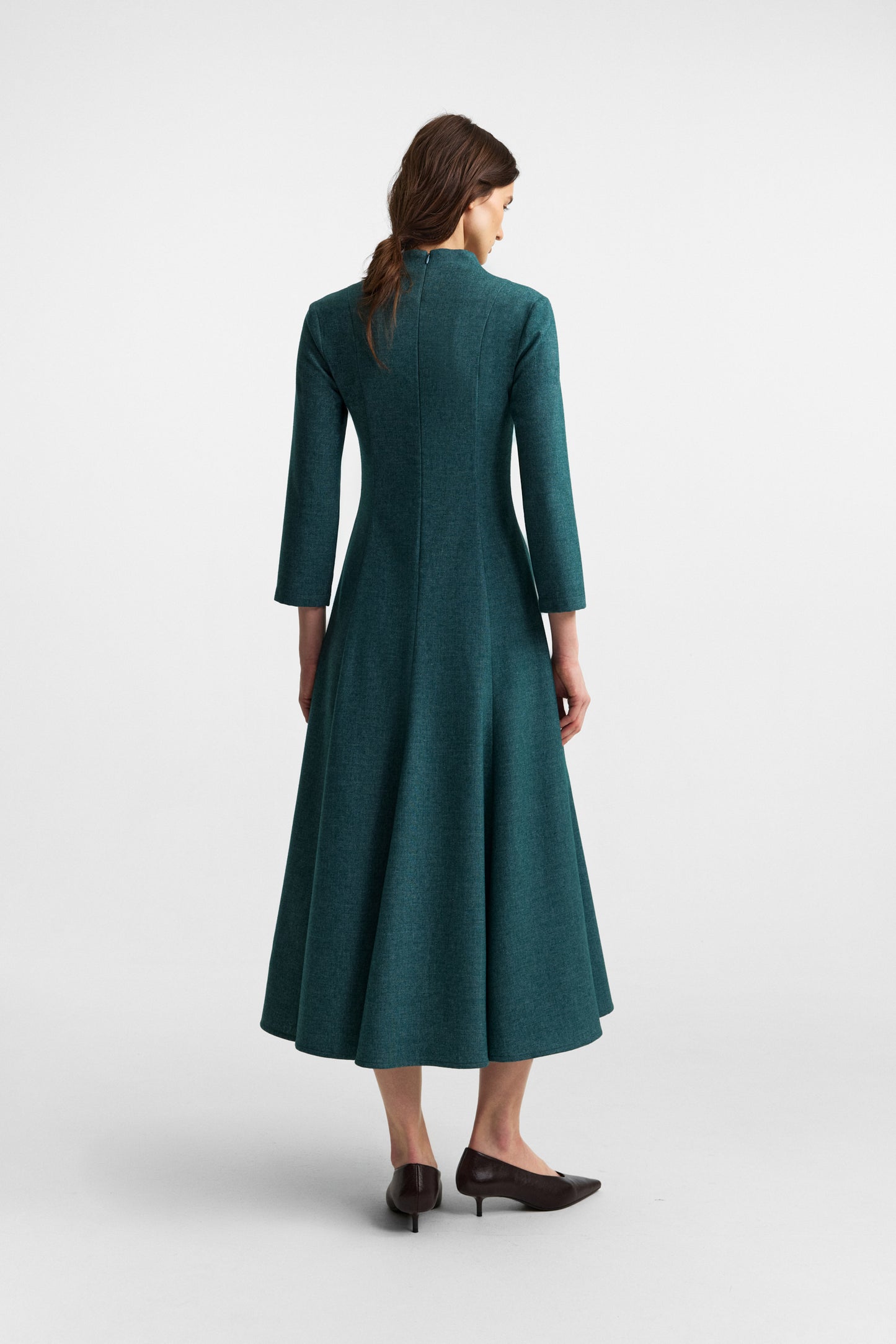 Edicule dress in rich teal