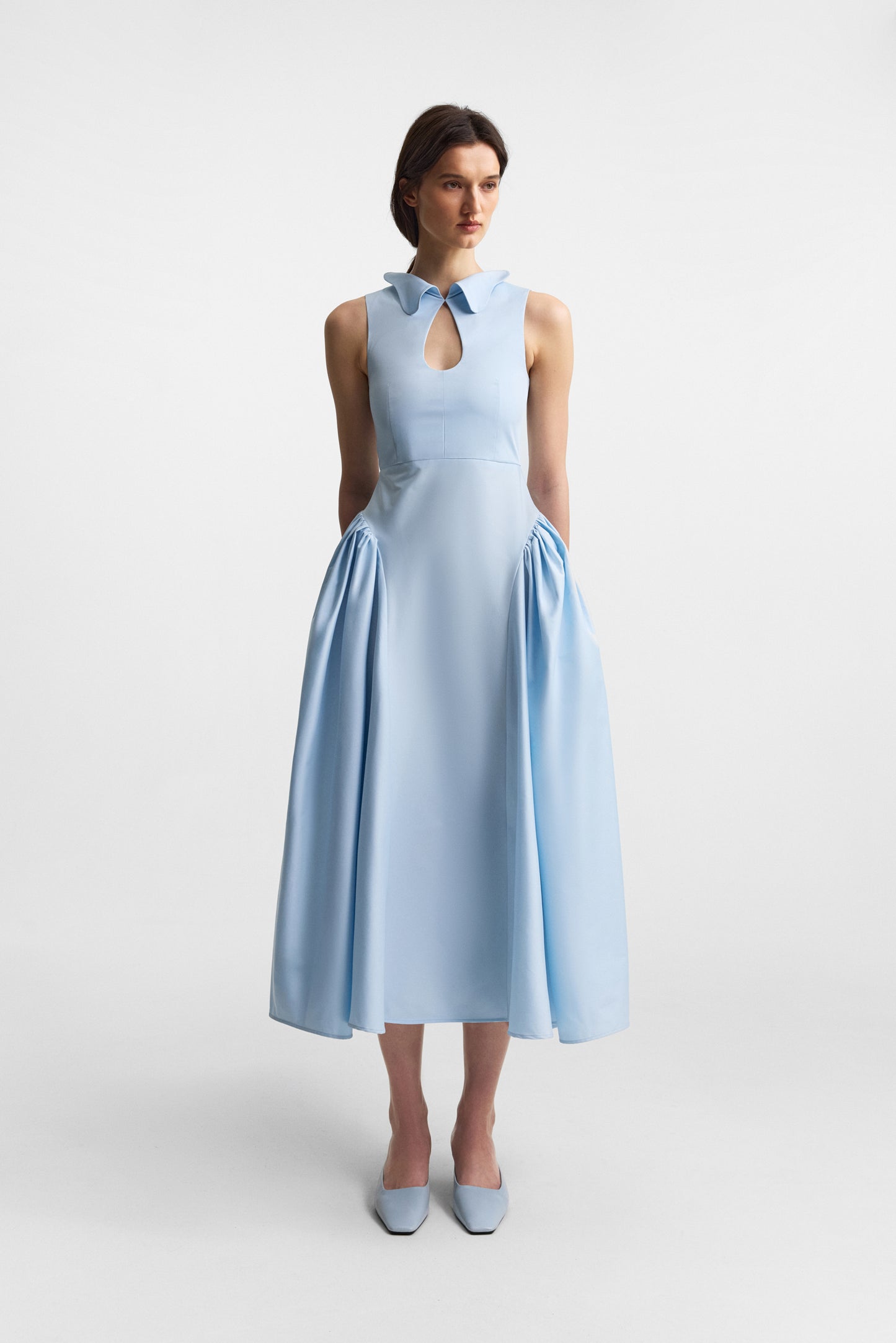 Fouet dress in celestial blue