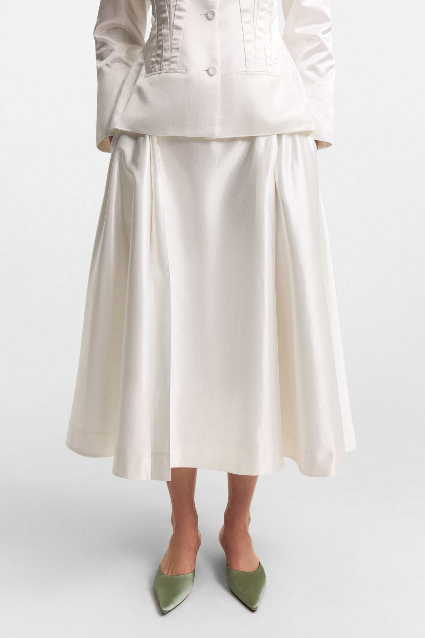 Iris skirt in cloud white