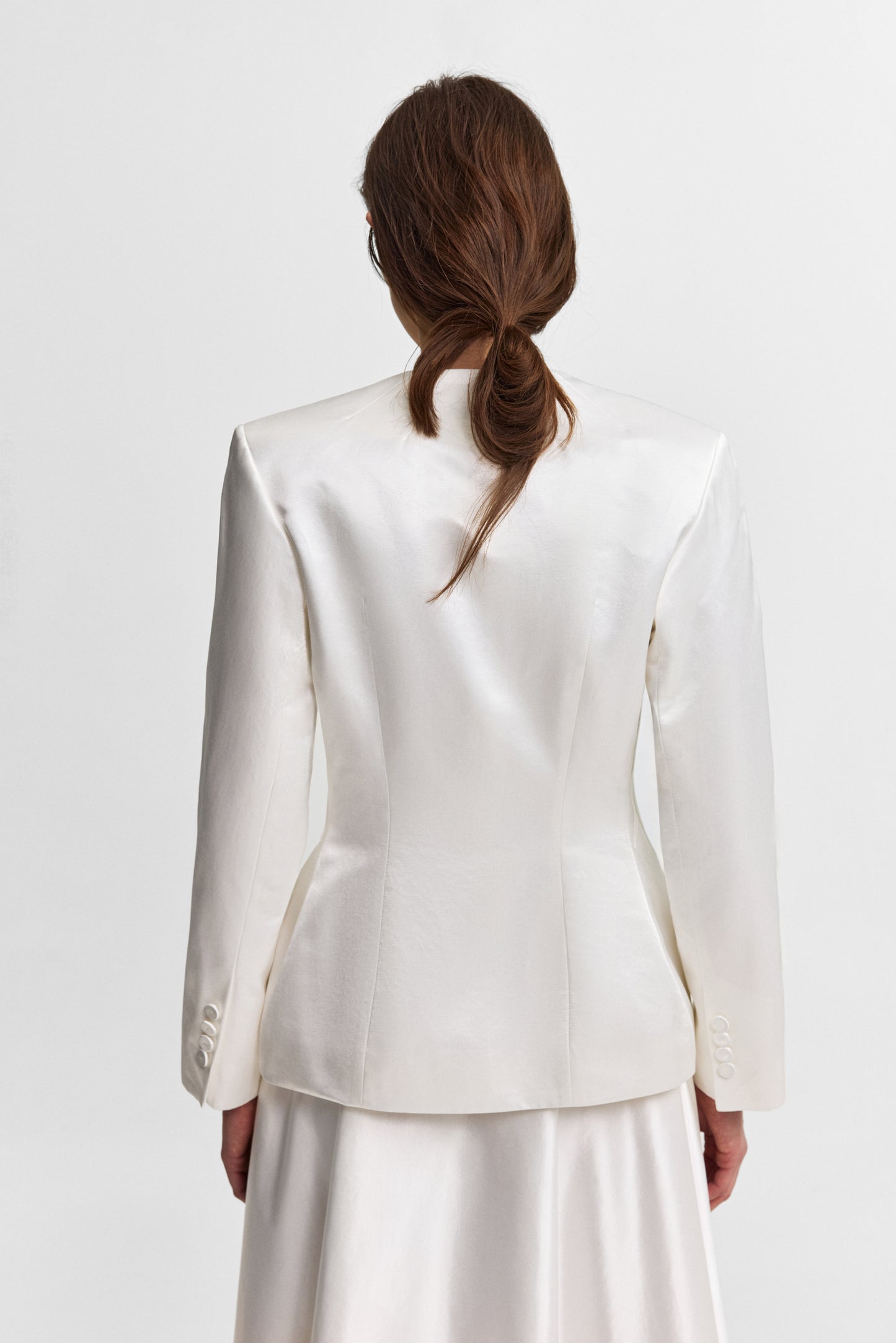 Iris jacket in cloud white