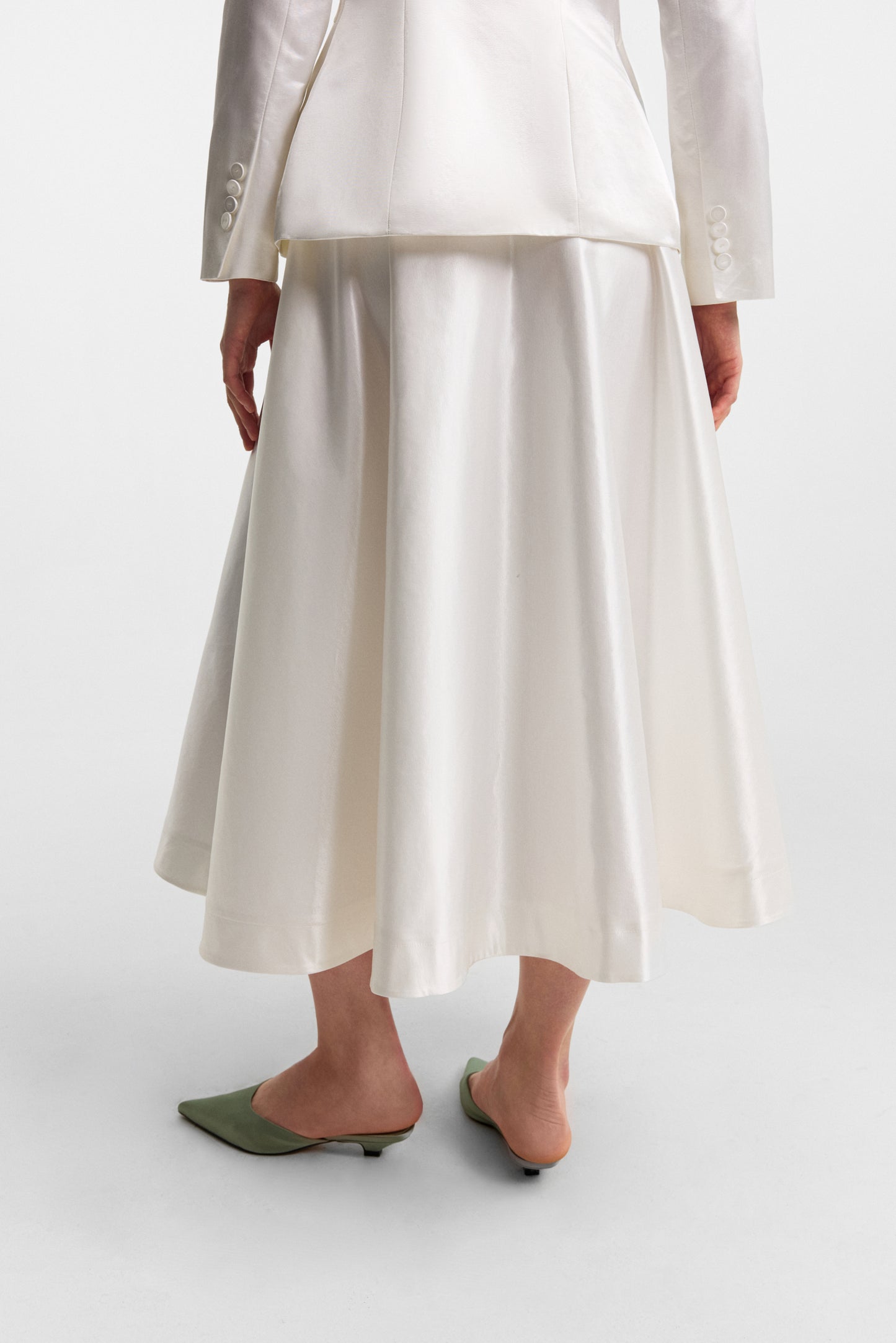 Iris skirt in cloud white