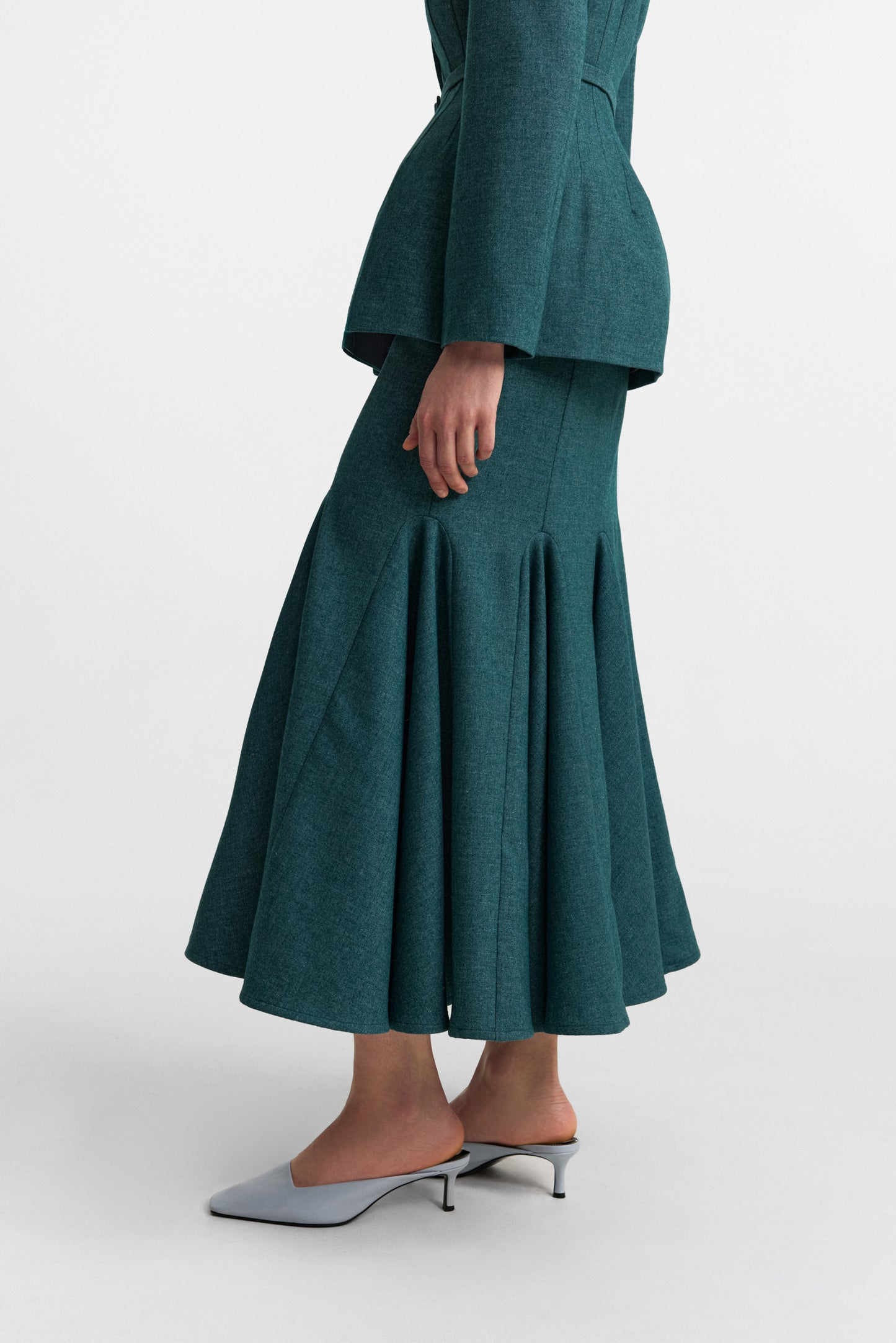 Secessia skirt in rich teal