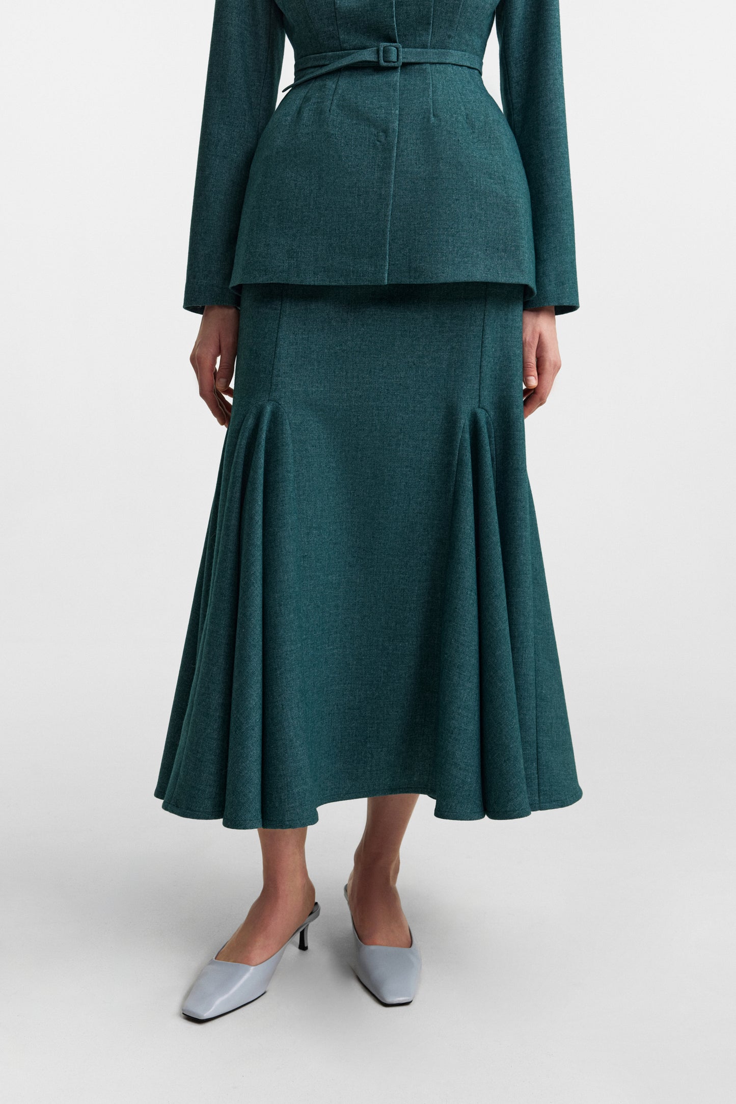 Secessia skirt in rich teal