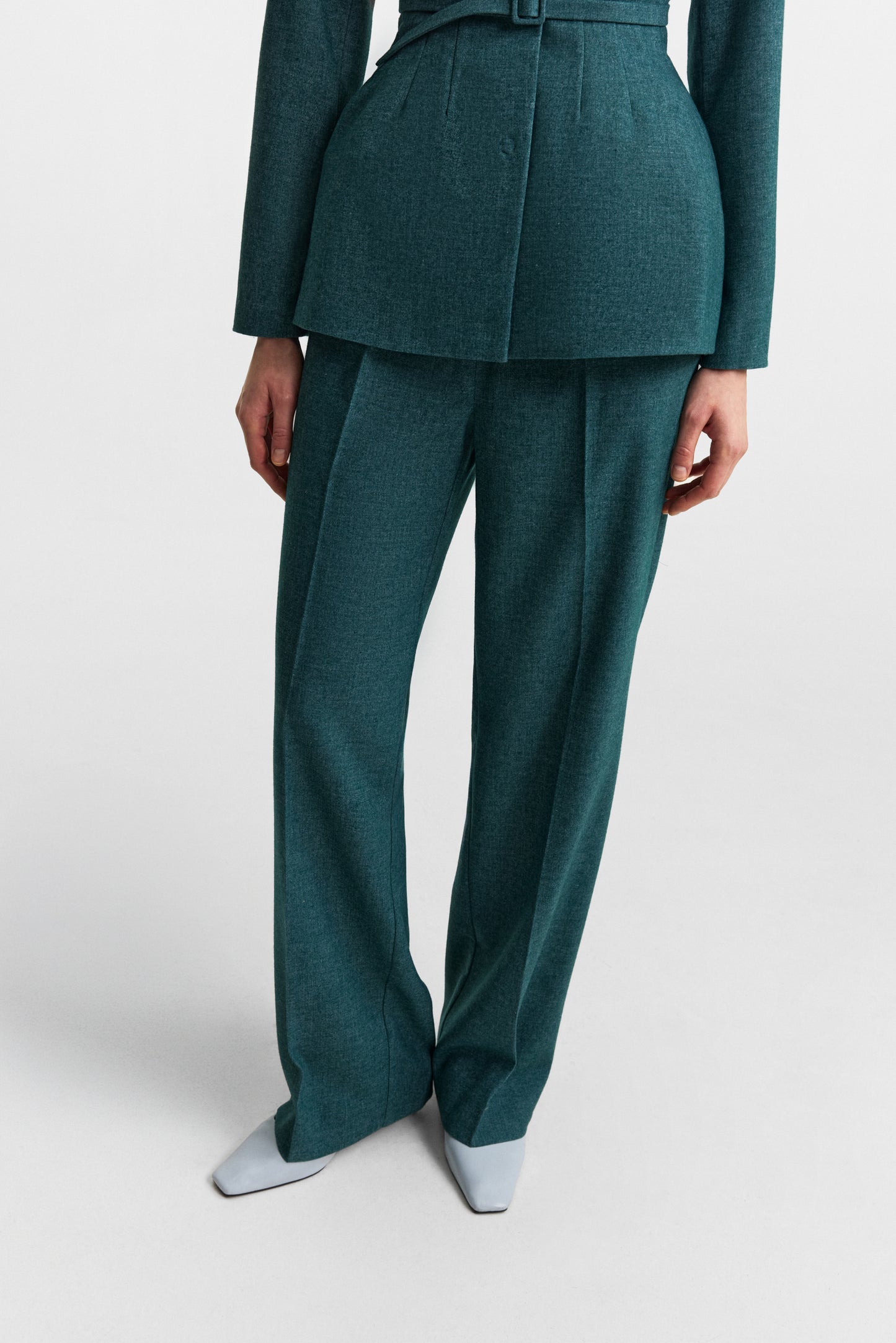 Secessia pants in rich teal