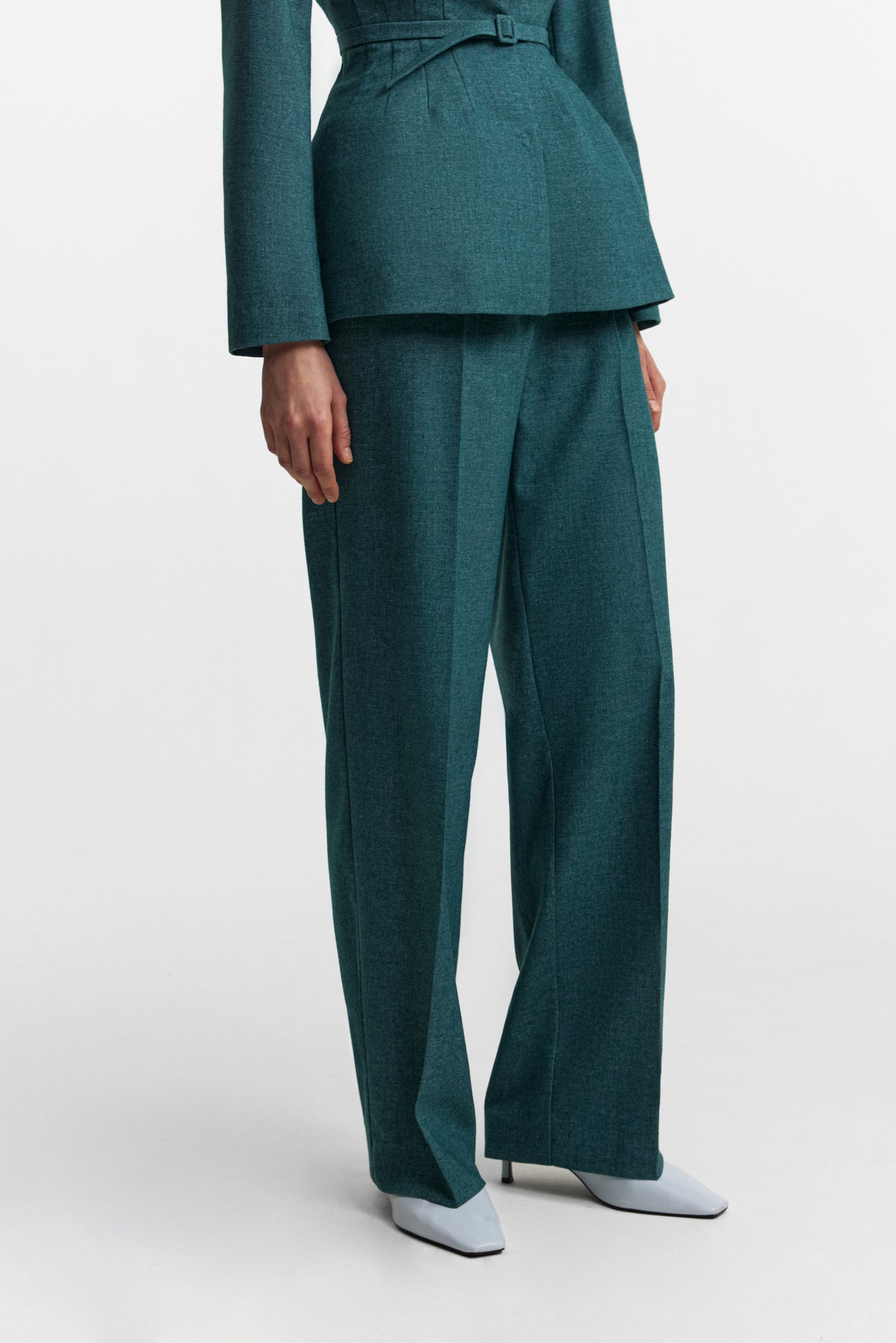 Secessia pants in rich teal
