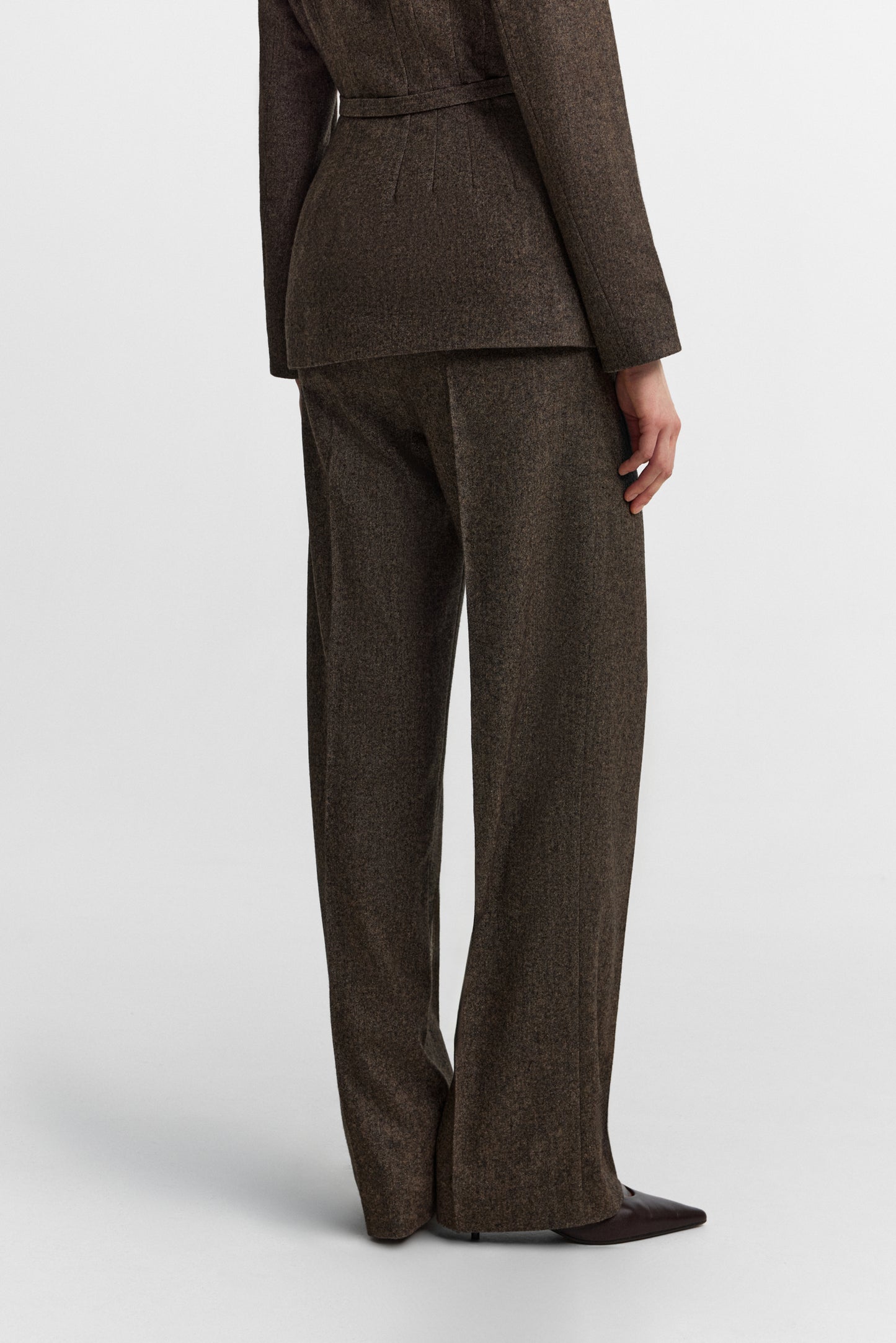 Secessia pants in rich brown