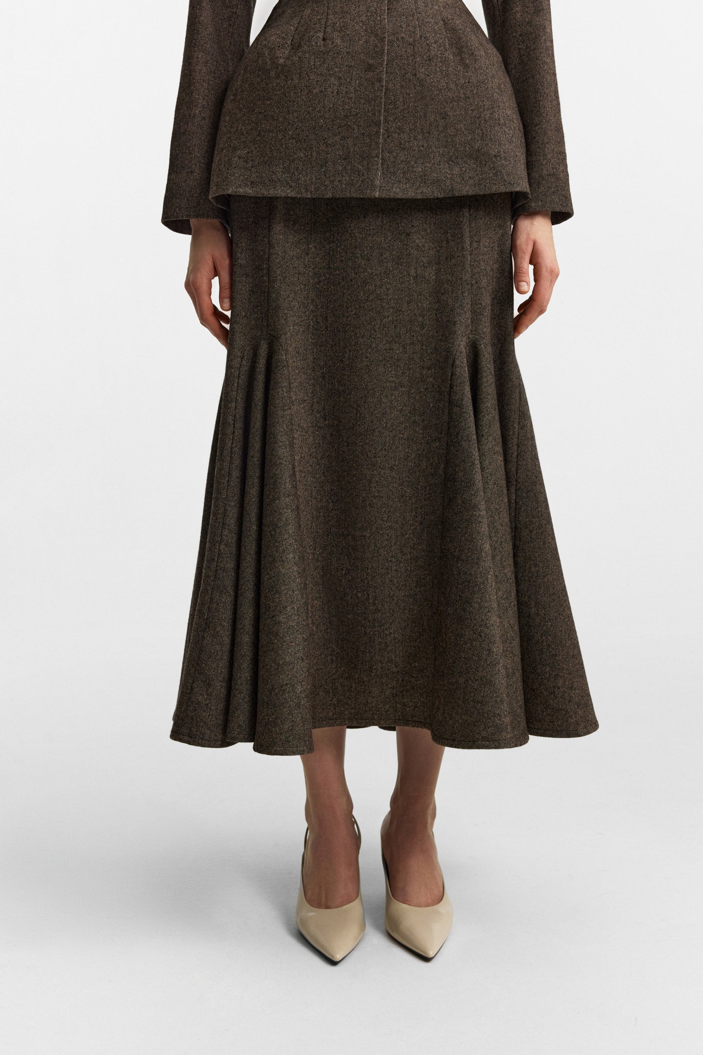 Secessia skirt in rich brown