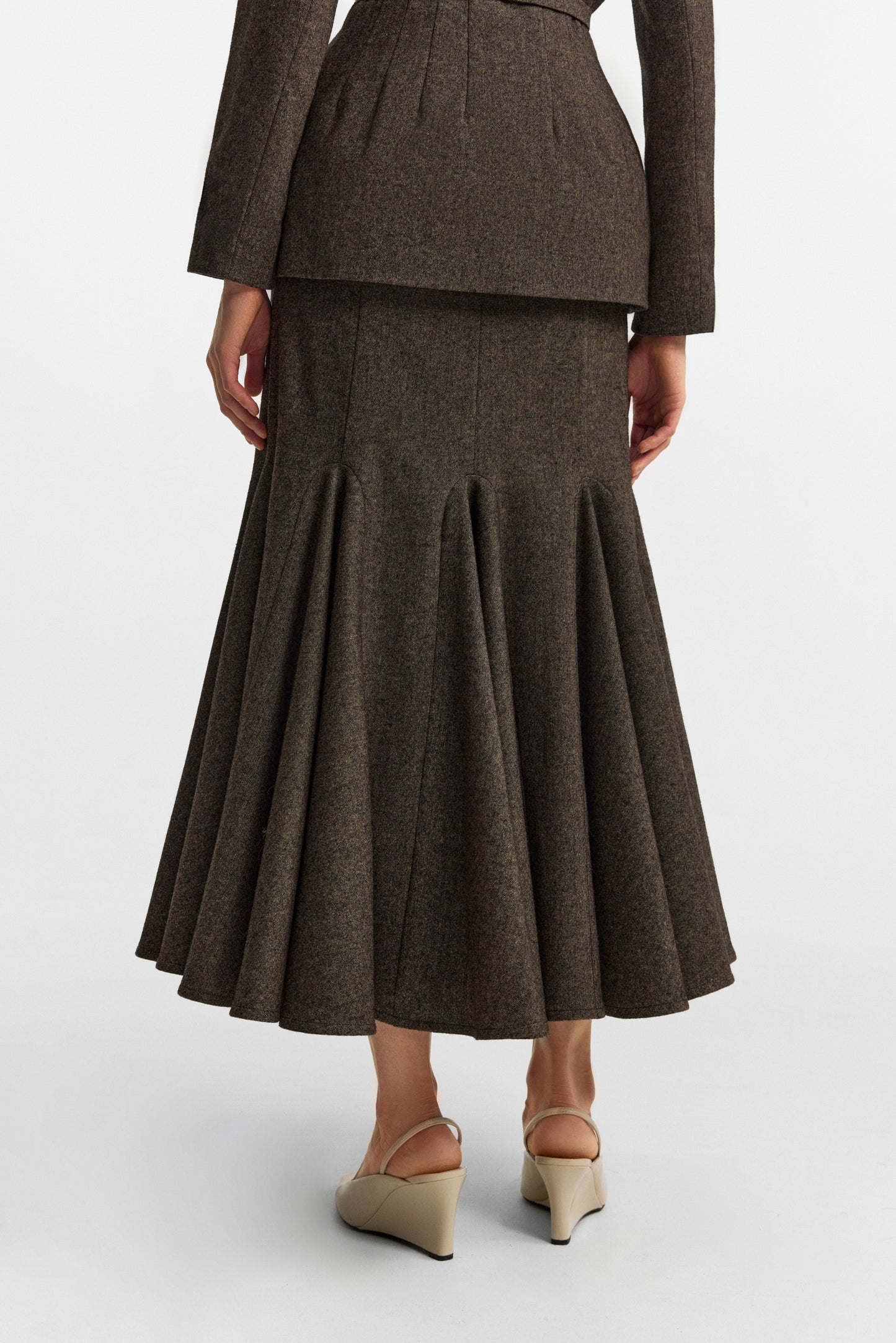 Secessia skirt in rich brown