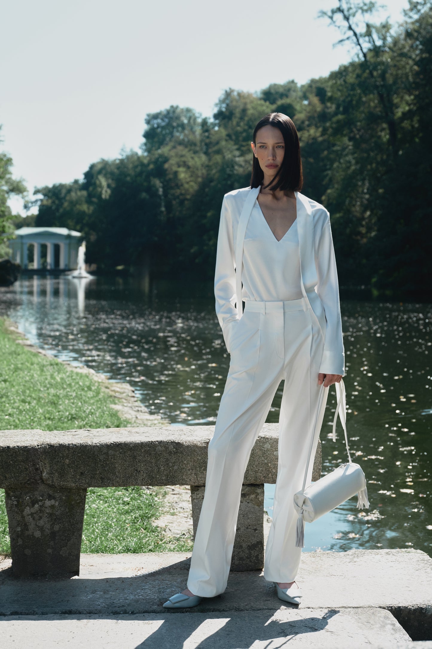 Kemer pants meringue white