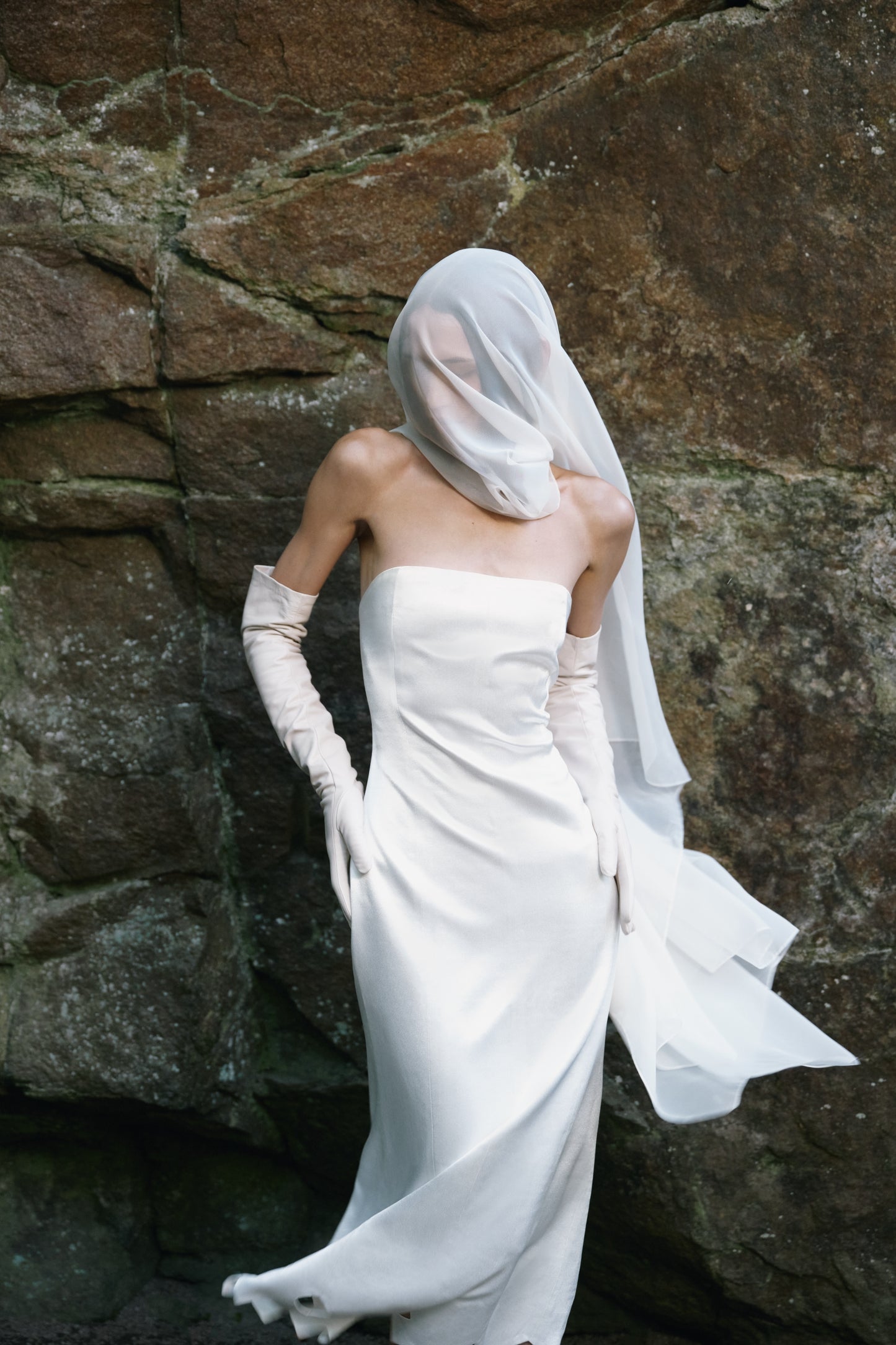 Tympan dress eggshell