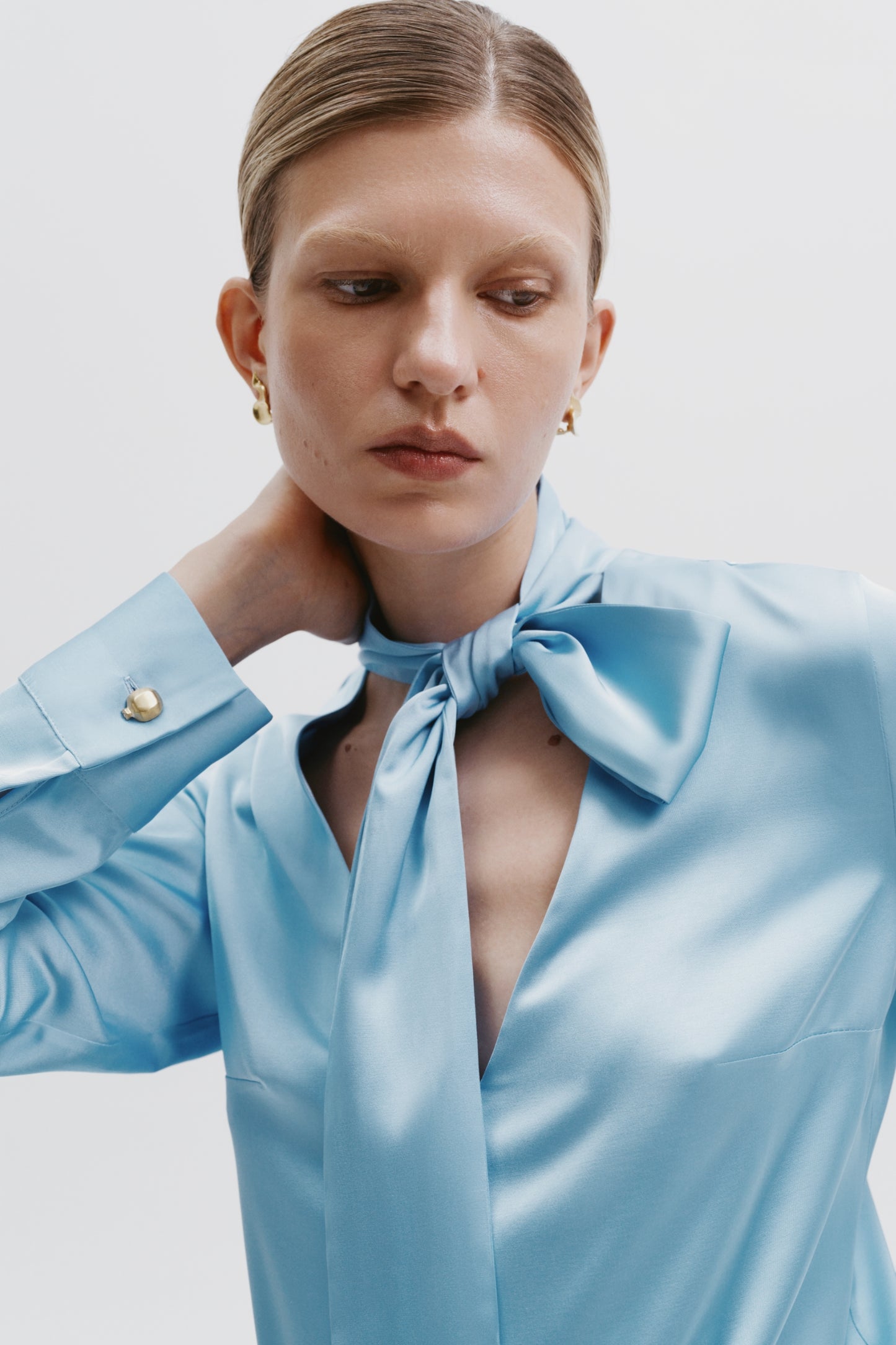 Yapraq blouse sky blue