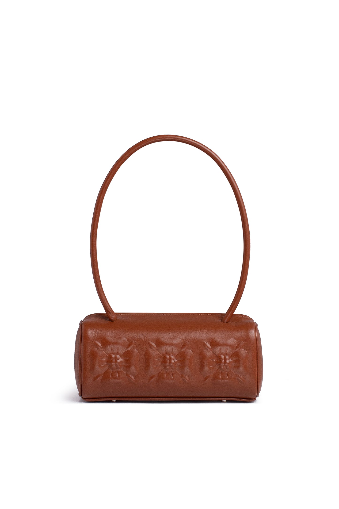 Bas-relief bag in burned umber