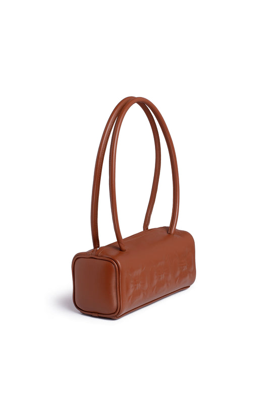 Bas-relief bag in burned umber