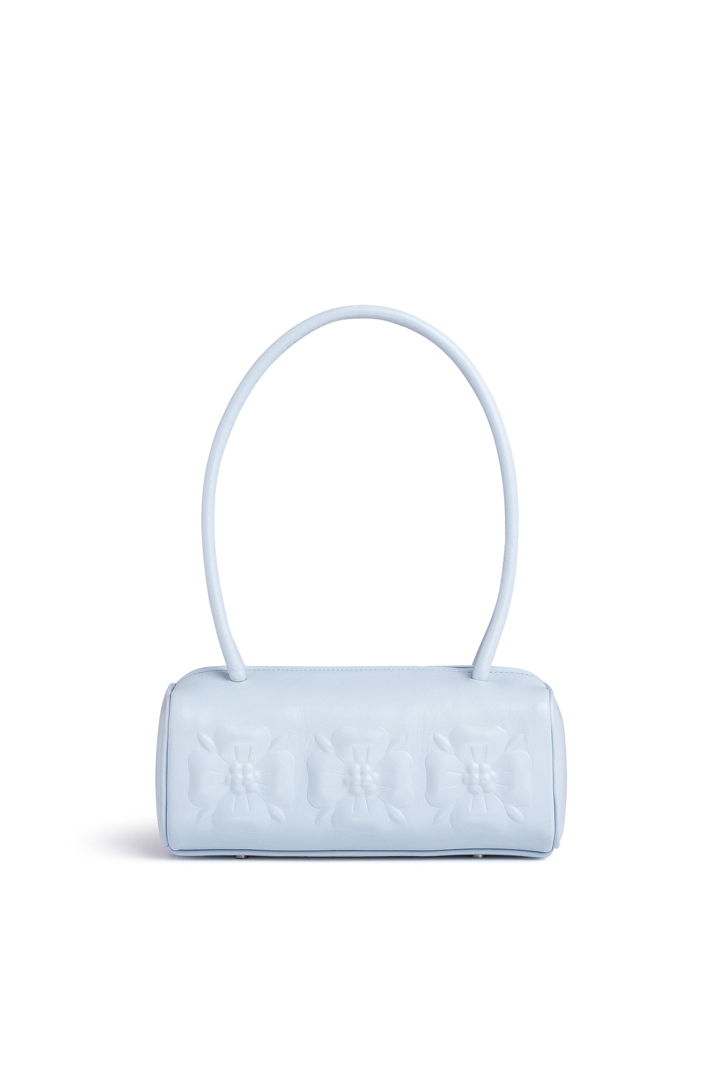 Bas-relief bag in ice blue