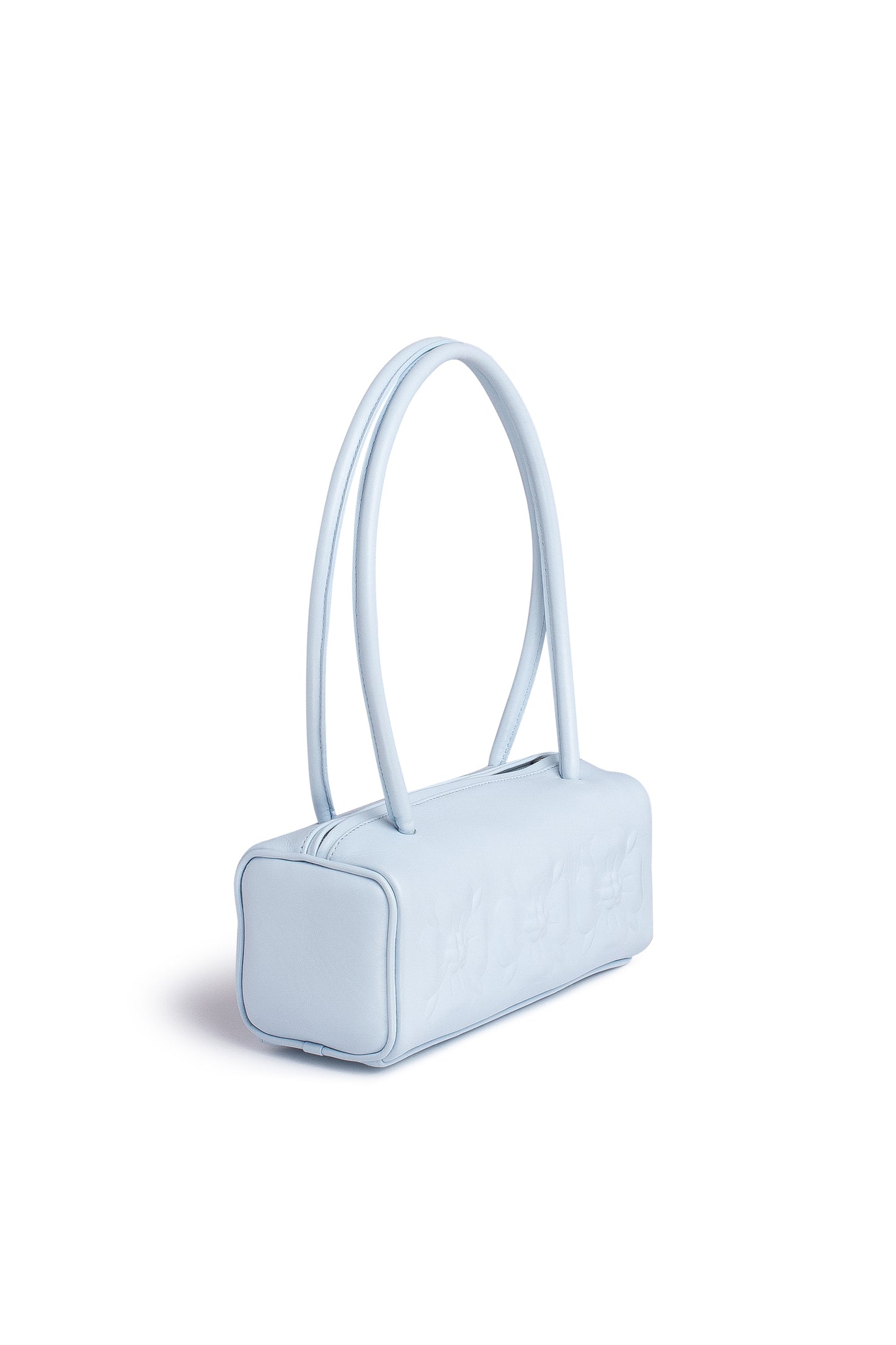 Bas-relief bag in ice blue