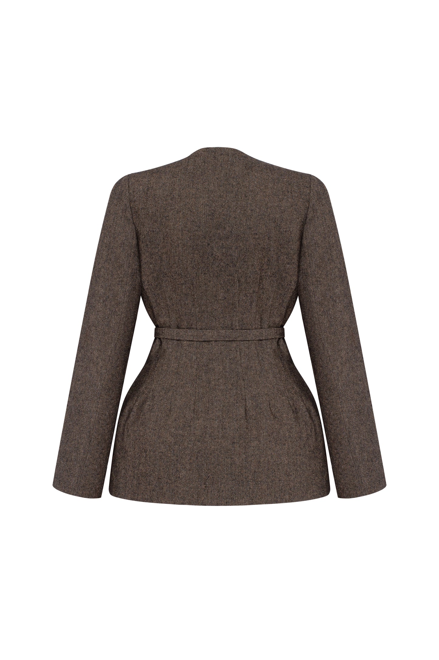 Secessia jacket in rich brown