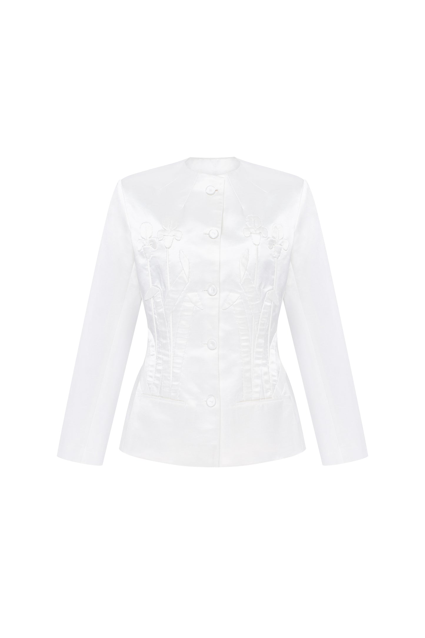 Iris jacket in cloud white