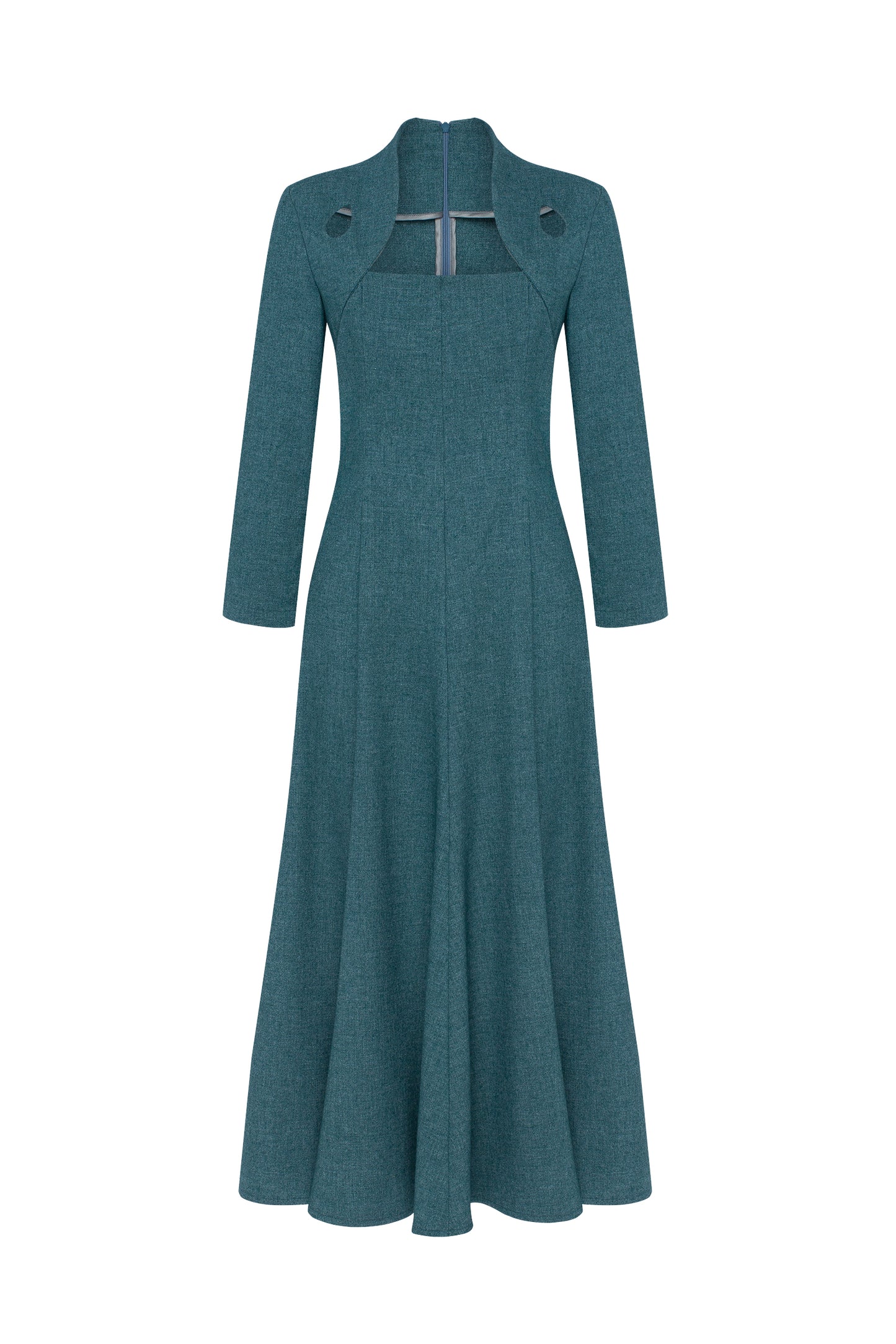 Edicule dress in rich teal