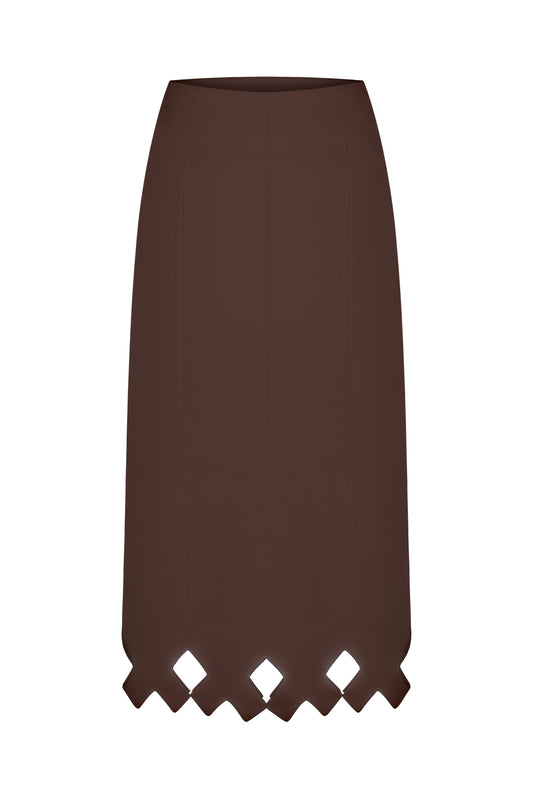 Tympan skirt chocolate